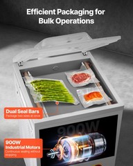 VEVOR Chamber Vacuum Sealer Commercial Vacuum Sealing Bag Packing Machine 600W