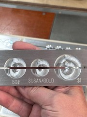 7 U.S. COIN HOLDER FOR NEW HERMES ENGRAVING VISE FOR CLEANING, REPAIR, ETC.