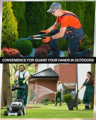 Maxcheck PU Coated Gloves Bulk, Reusable Rubber Safety Gloves for Men Women W…