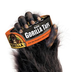 Gorilla Black Duct Tape 30 Yard Heavy Duty Tough Roll Strong Repair Tape