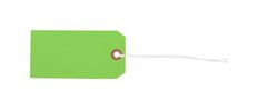 1,000 Green Tags 4 3/4″ x 2 3/8″ Size 5 Inventory Hang Tag Strung with String