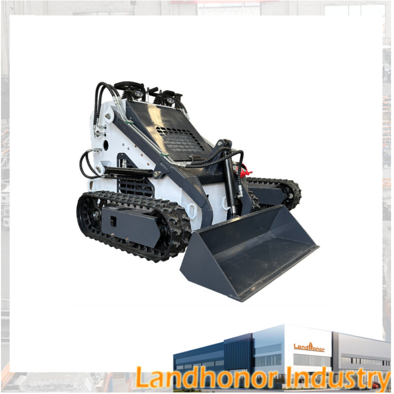 Landhonor Mini Skid Steer Loader 23HP Compact Track Hydraulic Drive for Garden