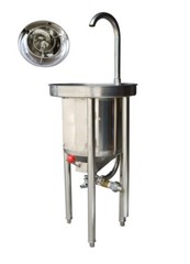 Commercial Stainless Steel Rice Washer 44lbs/20kg for Kitchen Hotel Hydraulic