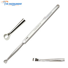 ENT Dermatology Fox Dermal Curettes 4 mm Surgical MedicaI Instruments 5.5″