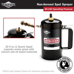 Spot Spray Non Aerosol Sprayer Refillable 32oz 80 to 150 PSI Solvent Bottle Blue