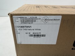 Unichains D 1400 Tab Natural White Plastic Flex Conveyor Chain 20ft Box NEW!