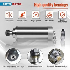 US SHIP】CNC Spindle 2.2KW 220V Water Cooled Spindle Motor ER20 24000RPM 80mm