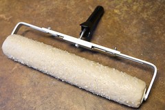 Walttools – Seamless, Lightweight Concrete Texture Roller – Pitted Stone 18″