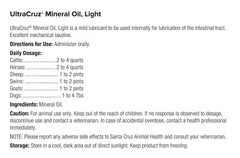 UltraCruz Mineral Oil Light Supplement for Horses, Livestock and Dogs, 1 Gallon
