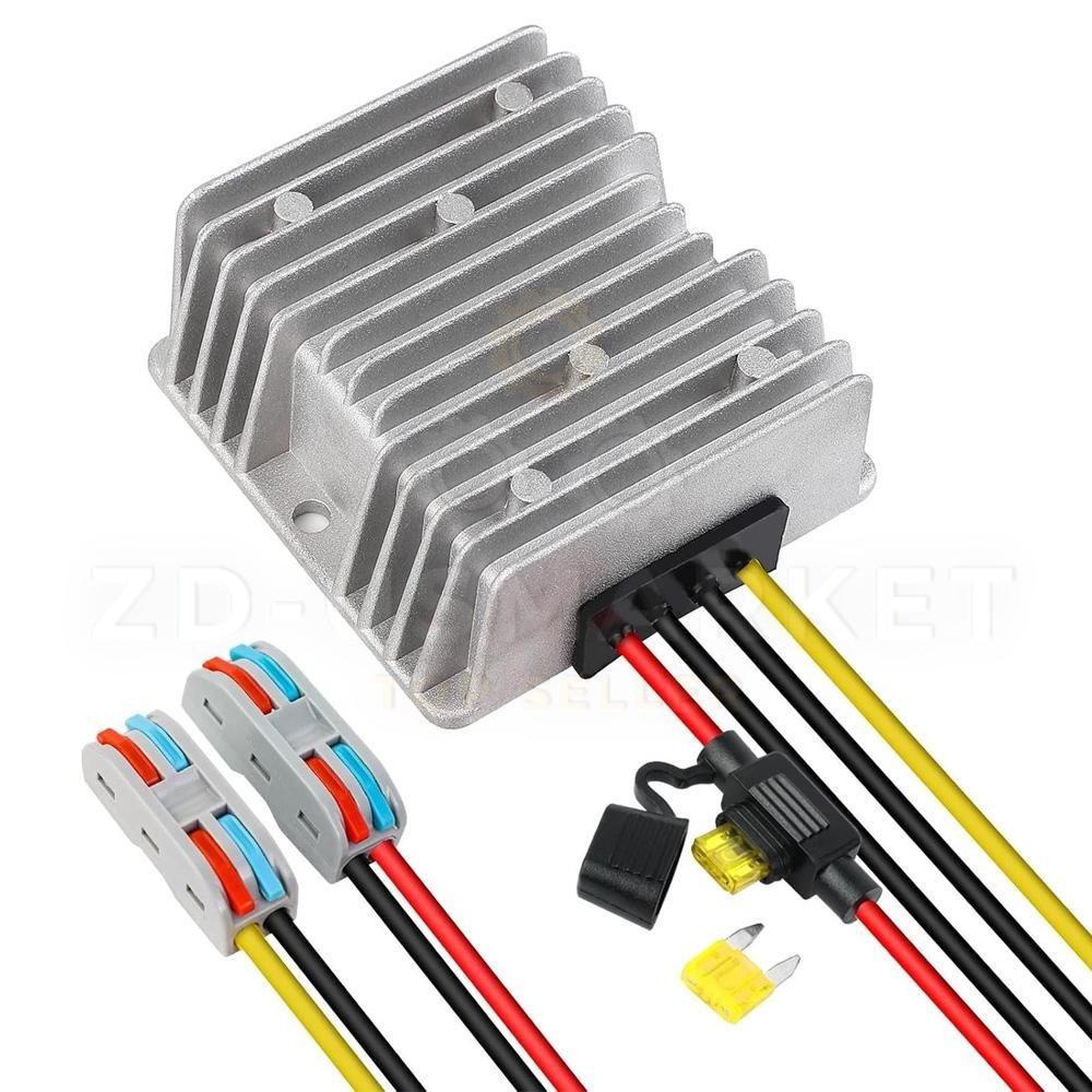 DC 18V 20V 24V 36V 48V Step Down to DC 12V Converter Voltage Regulator with Fuse