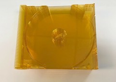 50 PCS NEW TOP QUALITY STANDARD SINGLE CD TRAY WITH CDA, GOLD TOPAZ, MADE IN US