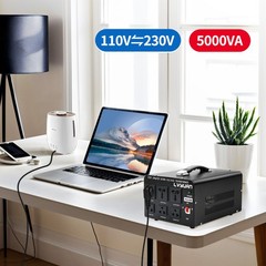 5000W Voltage Transformer Converter Step Up Down 110V 220V-240V Heavy Duty Power