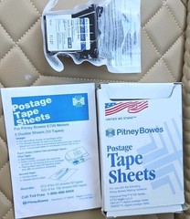Pitney Bowes E700 Postage Tape Sheets 100ct db sheet 200 tapes plus red ink