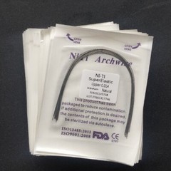 Dental Orthodontic Super Elastic NITI Arch Wires Round Natural Form Arcs Wire