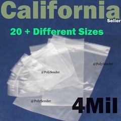 4Mil Clear Reclosable Zip Seal Bag Plastic 4 Mil Lock Bags Jewelry Zipper Baggie
