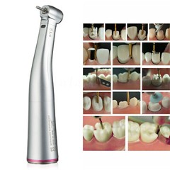 NSK Ti-MAX X95L Type Dental 1:5 LED Fiber Optic Contra Angle Handpiece Red Ring