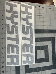 Hyster Forklift Decal Black 14″ X 2.5″ A set of two (2)