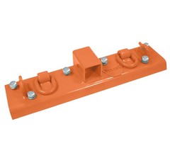 5-1/2″x22″Orange Tractor Bucket Grab Hooks Bolt 2″Hitch Receiver for Deere 1025R