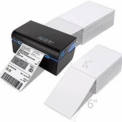 50 Fanfold Direct Thermal Shipping Labels Blank for Zebra and Rollo Printer 4×6