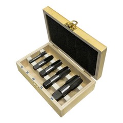 5 Pc NPT Pipe Tap Set Size 1/8”, 1/4”, 3/8”, 1/2”, 3/4” NPT Threader Set