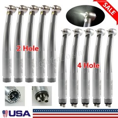 1-10 NSK Style Dental High Speed LED E-generator Turbine Handpiece 2/4-Hole