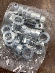 (25pcs) 7/8″ Inch Solid Shaft Stop Collar – Zinc Plated – Set Screw – SC 7/8″