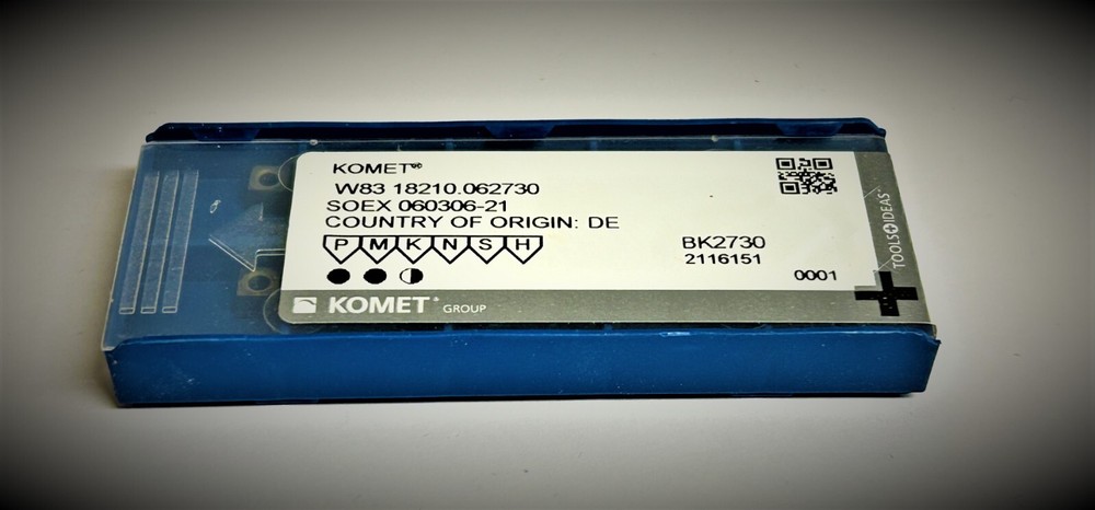 Komet 10 pcs SOEX 060306-21 BK2730 Carbide inserts W83 18210.062730 BK2730