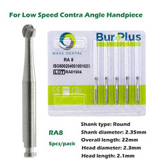 Wave Dental Carbide Burs Surgical Bur Latch Round RA SURG 2 4 6 8 Contra Angle