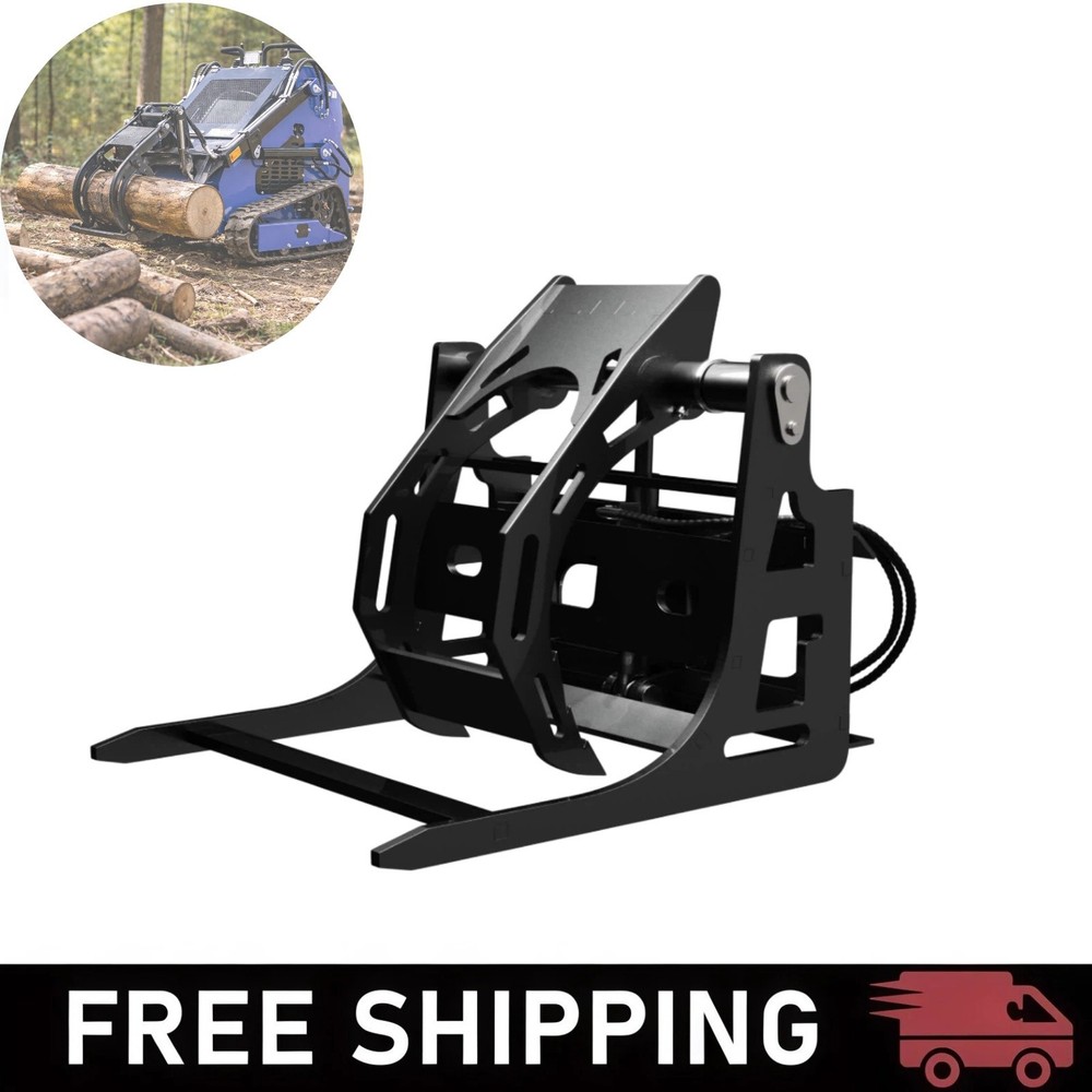 Log Grapple Attachment For Mini Skid Steer Loader Heavy Duty Log Grabber