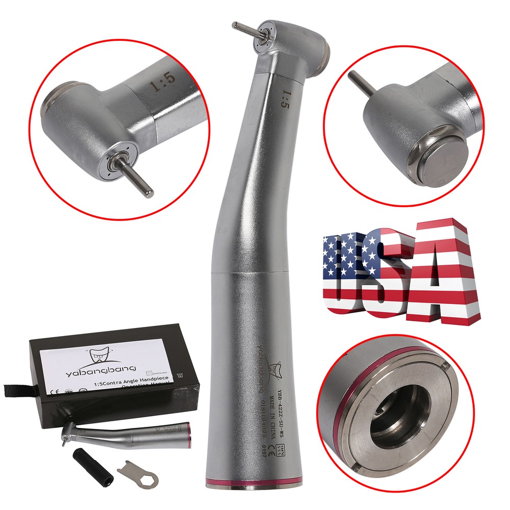 Dental LED Brushless Electric Micro Motor E type 1:1/1:5 Contra Angle fit NSK
