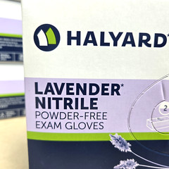 Halyard Nitrile Lavender Exam Gloves XS 250 Count Powder & Latex Free