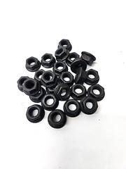 25pk 1/2-13 Grade 8 Smooth Nuts Course Black Phosphate Oil
