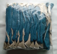 120 PAIR, LARGE, BLUE LATEX PALM COATED STRING KNIT GLOVES, NEW