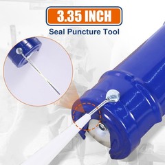 WADFOW Caulking Gun, No Drip Caulk Gun,9″ Free Hand Blue and Orange