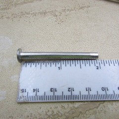Qty (50) Aluminum Truss Head Round Flat Rivets 3/16″ x 2″ Semi Hollow