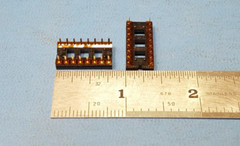 (14 PCs) IC SOCKET , 16 PIN , CAMBION, DIP , THROUGH_HOLE, Kynar Film Protected
