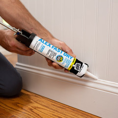 (4 Pack) Alex plus 10.1 Oz Clear All Purpose Acrylic Latex Caulk plus Silicone