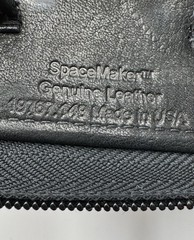 Vtg Franklin Covey Black Leather Spacemaker Full Zip Binder Planner 1996 Compact
