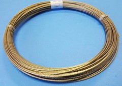 304 Stainless Steel Wire Rope Cable, 1/16″, 7×7 ~100 ft coil