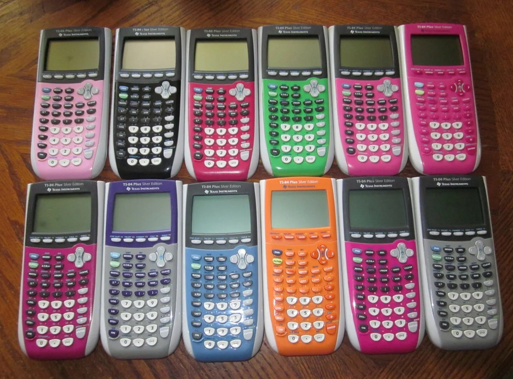 Texas Instruments TI-84 Plus Silver Edition Calculator -Various Colors! Choose