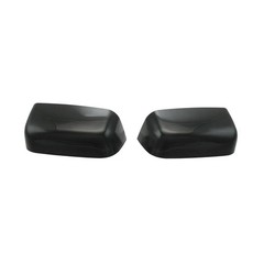 2 Piece Mirror Cap Set Black Smooth Clip-in Paint to Match Ford F150 2015-2017