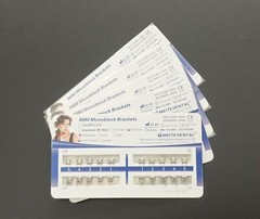 50Set Dental Orthodontic MIM Monoblock Brackets Mini Edgewise 022 Slot 345 hooks