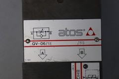 Atos QV-06/11/50 Flow Control Valve + Modular Plate BHQ-013 11L/min Used