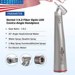 Dental 45° Angle Surgical Handpiece Electric 1:4.2 Mist Jet Spray NSK TiMax Z45L
