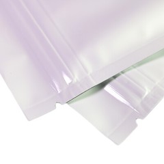Bulk Clearance Case 6500 Flat Style Glossy White Foil Zip Bags 7.5x10cm 3x4in