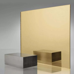 Acrylic Plexiglass Plastic Sheet – 1/8″ Thick – Gold Mirror #1300 – 24″ x 48″