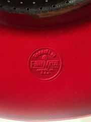 Vintage SuperGlas Fibre Metal Fiberglass Duck Bill Red Hard Hat USA 1980s