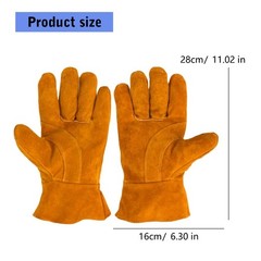 Reinforced Cowhides Heatproof Gloves for Construction Welding Grinding Moving