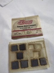 NEW SURPLUS 7PCS. VR/WESSON SPG 422 GRADE: 2A5 CARBIDE INSERTS (A20)