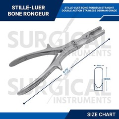 Stille-Luer Bone Rongeur 8.75″ Straight Double Action Orthopedic German Grade